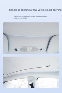 Tragaluz de techo solar eléctrico para Tesla modelo Y PVC panorámico parasol coche parasol techo - Product Image 2