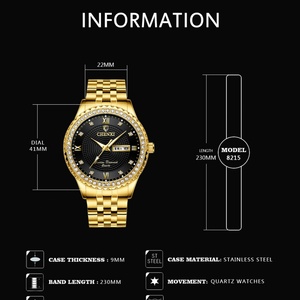 CHENXI Original Watch for Men Women Quartz Golden Full Steel Top Brand Men's Wrist Watch Waterproof <b>Clock</b> Watches - Product Image 3