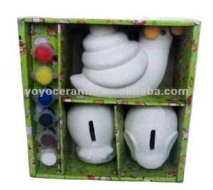 Bisque di ceramica lumaca banca di moneta - Product Image 1