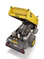 Compresor de Aire de Tornillo Portátil Atlas Copco XAS97Dd, Bajo Ruido, Motor Diésel para Construcción, Minería y Uso Industrial