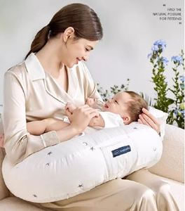 Coussin de berceau pour nourrissons axé sur le confort, avec coque amovible à fermeture éclair pratique pour soulager la pression sur le bras de la mère pendant l'allaitement - Product Image 2