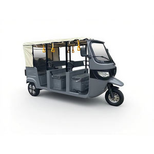 Bajaj Auto Taxi Pasajero Eléctrico Tres ruedas Cuerpo abierto Triciclo Rickshaw - Product Image 5