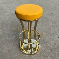 Chaises de bar Xuanzhen, mobilier de bar, style nordique, luxe, or, nouveau, moderne, métal, hautes, pour restaurant, commerciales, en cuir, tabourets de bar pour cuisine