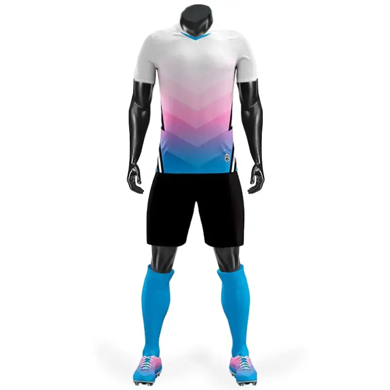 Custom high quality Free design for men and women full custom soccer kits quick dry soccer jerseys football