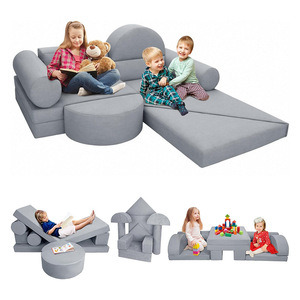Giving Tree Modular <b>Kids</b> <b>Sofa</b> Gray 3 Year And Above Bedroom Living Room Play <b>Sofa</b> - Product Image 5