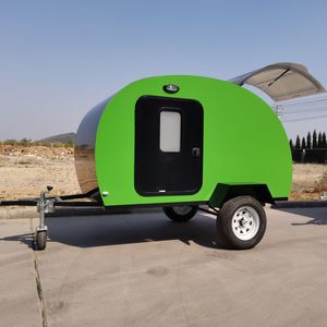 Vente chaude Remorque de voyage familiale <span class=keywords><strong>légère</strong></span> Tiny caravan Remorque de camping-car en forme de larme remorquée - Product Image 2