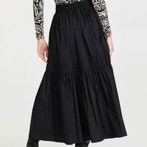 <span class=keywords><strong>กระโปรง</strong></span>เอวสูงสีทึบสำหรับผู้หญิง,<span class=keywords><strong>กระโปรง</strong></span>ยาวคลุ<span class=keywords><strong>ม</strong></span>เข่าทรงเอไลน์ไซส์พิเศษแบบลำลองชายเสื้อ<span class=keywords><strong>ม</strong></span>ีระบายแบบผีเสื้อสไตล์ใหม่ฤดูใบไม้ผลิ - Product Image 5