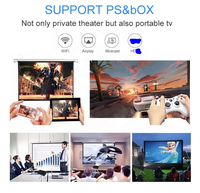 Projecteur vidéo mini LED Android CY305, smartphone 3D 4K, projecteur LCD portable Wifi, projecteur holographique avec batterie