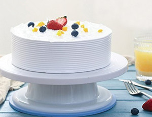 Sıcak satış plastik <span class=keywords><strong>mini</strong></span> kek dekorasyon Turntable döner döner kek <span class=keywords><strong>stand</strong></span>ı - Product Image 6