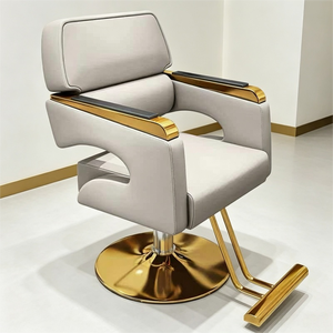 Silla de Peluquería Profesional al por Mayor para Mujeres, Asiento Moderno con Elevación para Corte de Cabello, Cuero Sintético para Salones de Belleza y Barberías - Product Image 5