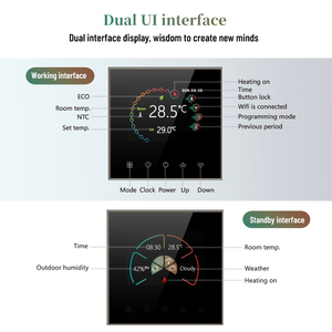 Termostato de calefacción inteligente <span class=keywords><strong>Beca</strong></span>, pantalla TFT a Color, pantalla de interfaz Dual, controlador de temperatura cuadrado para uso hospitalario - Product Image 6