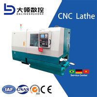 DL CK7520 Torno CNC de Bancada Inclinada Horizontal de Venta Caliente, Centro de Torneado de un Solo Husillo para Trabajo Mediano, Sistema de Control FANUC, 2 Ejes, 500mm