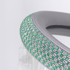 Housse de volant en cuir PU à motif écossais unique avec strass – Protection et amélioration instantanée pour votre voiture - Product Image 6