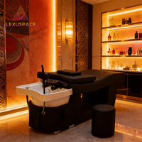 Fauteuil de lavage de cheveux moderne et personnalisé 2026 pour salon de beauté, spa, salon de manucure, hôtel, hôpital, massage thaïlandais, thérapie aquatique, en fibre de verre