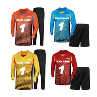 Maillot de football personnalisé pour homme adulte, taille plus, manches longues, maillot de gardien de but, uniforme de football