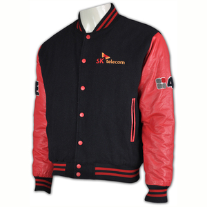 Latest Design cotton long sleeve black baseball jacket - Product Image 3