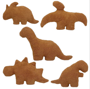 Vente directe d'usine, jouets en peluche doux en forme de dinosaure, animaux en peluche kawaii, coussins en coton PP pour filles et enfants - Product Image 1