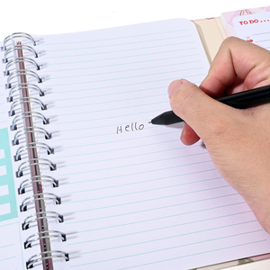 Cuaderno Espiral Kawaii con Lazo de <span class=keywords><strong>Cereza</strong></span>, Agenda Diaria con Espiral Metálica, Lista de Tareas, Diario Rosa Bonito para Niñas, Estudiantes, Regalo Escolar - Product Image 6