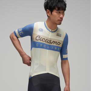 GRC Custom Merino Wool Blend CMYK manga corta Pro Mtb Road Bike <span class=keywords><strong>ciclismo</strong></span> Jersey para hombres - Product Image 6