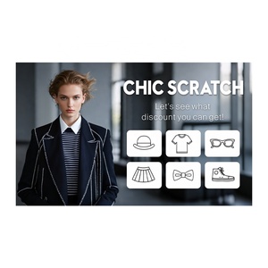 Custom Scratch Off Cards for Business Promotion Digital Printing Black Core Paper - Product Image 2
