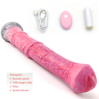 YOCY-consolador de silicona líquida para pene, pene vibrador de 29,5 cm, súper grande, impermeable, con 10 modos de vibración, juguete sexual