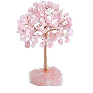 प्राकृतिक गुलाबी गुलाब क्वार्ट्ज अमेथिस्ट कच्चे अयस्क नीचे क्रिसमस जीवन क्रिस्टल शिल्प का भाग्यशाली उपहार उपचार पेड़ - Product Image 1