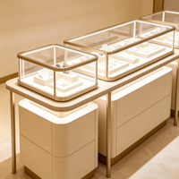 Maßgefertigte Schmuck-Vitrine Hochglanz LED-Beleuchtung Glasvitrine für den Kommerziellen Einzelhandel