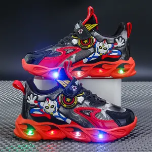 Neuankömmling Mode Up Kinder Casual Drop Ship Boutique Weibliche Jungen Für Großhandel Kinder Led Light Lamp Schuhe