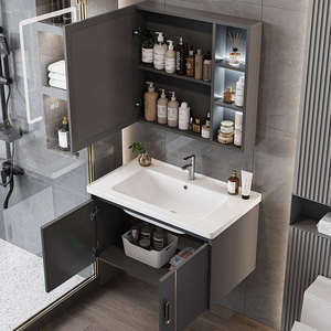 Muebles de Baño de Lujo para Hotel, Mueble de Baño con Espejo Inteligente, Impermeable - Product Image 6