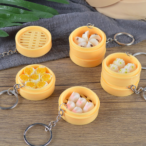 도매 시뮬레이션 음식 키체인, 3D PVC 미니 푸드 키홀더, 가방 장식용 펜던트 액세서리 - Product Image 3