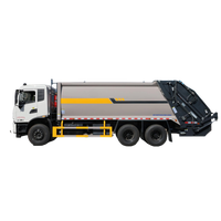 Camion à ordures compacteur diesel 6X4 à transmission manuelle pour l'assainissement environnemental
