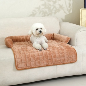 Coussin pour animaux <span class=keywords><strong>de</strong></span> compagnie <span class=keywords><strong>de</strong></span> style canapé à carreaux DO et lit pour chat et chien en forme <span class=keywords><strong>de</strong></span> U, chaud pour l'hiver, antidérapant, nid douillet pour animaux <span class=keywords><strong>de</strong></span> compagnie <span class=keywords><strong>de</strong></span> petite et moyenne taille - Product Image 1