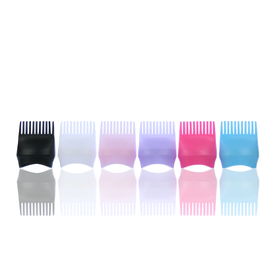 Brosse à cheveux de coiffure de barbier vide 6oz 180ml 2 en 1 bouteille ronde en plastique d'applicateur de peigne de nettoyage de teinture de cheveux avec échelle - Product Image 3