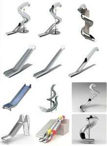 Tube diable beignet vague air Valcano interactif trompette goutte Tube toboggan aire de jeux pour enfants enfants et adultes - Product Image 5