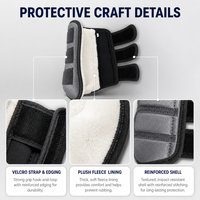 Fournitures équestres, protections de jambes pour chevaux, souples, absorbant les chocs, résistantes aux impacts, respirantes, bottes d'équitation, bandages pour jambes d'équidés