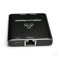 Répartiteur RJ45 1 vers 2 Ethernet 2 ports Distributeur compatible avec Cat5e/Cat6 Répartiteur Internet pour 1000 Mbps