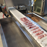 Kebab entièrement automatique formant la machine poulet Satay brochette machine boeuf Kabab fabricant viande brochette faisant la machine