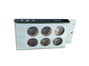 Boîte de fenêtre en PVC de conception gratuite personnalisée boîte de fard à paupières 6 couleurs boîte en carton emballage cadeau cosmétique offre de prix en gros - Product Image 4