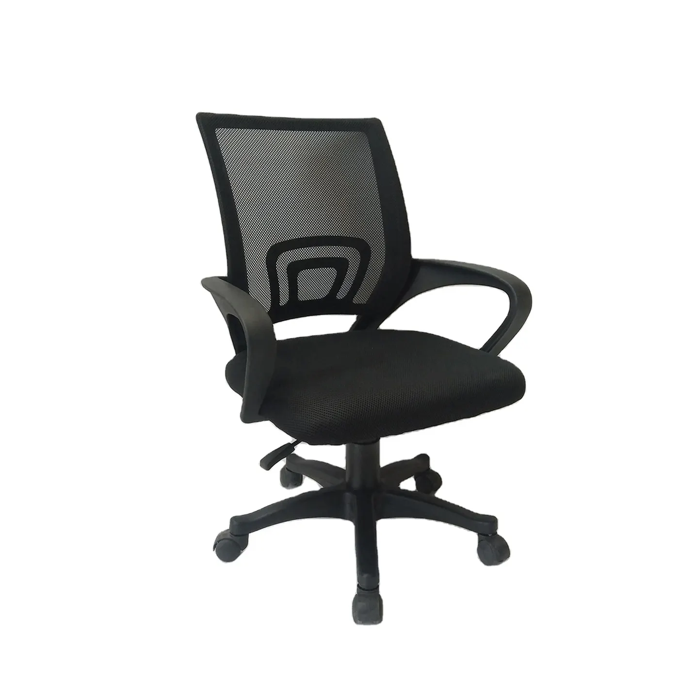 Rahat ergonomik sekreter sandalyeler örgü kumaş gaz kaldırma ofis koltuğu tekerlekli