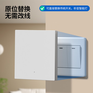 Smart Wireless <b>Remote</b> <b>Control</b> <b>Switch</b> 220V Dual <b>Control</b> Household Lighting Panel With Receiver And <b>Remote</b> For Ceiling <b>Lights</b> - Product Image 4