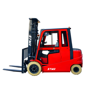 โรงงานราคา 4 ล้อไฟฟ้ารถยก 4 ตันรถยกรถบรรทุก 4500 มม.3-STAGE ยกเสาสำหรับขาย - Product Image 1