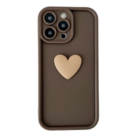 Nouvelles coques de téléphone portable antichoc souples style Ins avec motif cœur pour iPhone 17 Air 16 15 Plus Pro Max 14 13 12 11 X