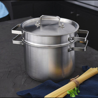 Ustensiles de cuisine polyvalents 22cm à angle droit personnalisés 3 pièces en acier inoxydable pour soupe de légumes Ustensiles de cuisine Passoire à nouilles Pot à pâtes