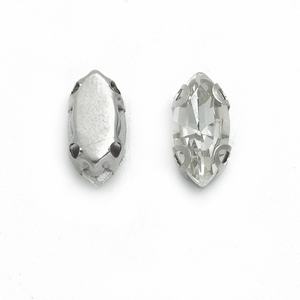 D字型5*10mm馬の目のガラス製爪ドリルDIY用衣類アクセサリー1000ピース/パック手縫いラインストーン - Product Image 6