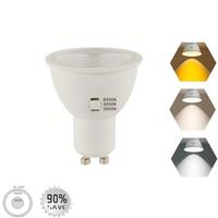 Foco LED SMD Empotrable Antideslumbrante de 5W, Casquillo MR16/GU10/GU5.3, 3CCT Ajustable, PBT+Aluminio, Luminaria para el Hogar