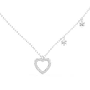 Collar de Plata con Diamantes Cultivados en Laboratorio para Mujer, Joyería Fina Elegante para Boda, Aniversario, Cumpleaños, Uso Diario, Regalo Especial - Product Image 2