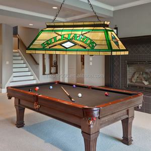 Lámpara de Billar Tiffany de 55 Pulgadas en Oferta, Suministro Directo de Fábrica, 6 Luces para el Hogar, Bar o Comedor, Material de Vidrio - Product Image 1