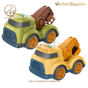 Jouets de transport moulés sous pression pour garçons <span class=keywords><strong>dessin</strong></span> <span class=keywords><strong>animé</strong></span> <span class=keywords><strong>Mini</strong></span> <span class=keywords><strong>pelle</strong></span> camion de pompiers musique lumière coulissante assainissement véhicule jouets aériens - Product Image 2