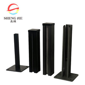 Panneaux et poteaux de clôture en métal, clôture en <span class=keywords><strong>béton</strong></span> à lattes en aluminium thermolaqué, installation facile - Product Image 4