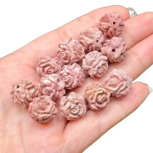 Sandalwood Rose Beads For <b>Jewelry</b> Making Ethnic Style Loose Wood Beads Flower Shape JDPZW50 - Product Image 5